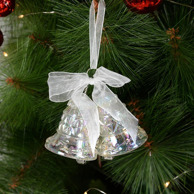 Acrylic Christmas Tree Hanging Ornaments Elk Angel Doll Bell Pendant 2023 Merry Christmas Decoration for Home Xmas New Year 2024 - Novo Fusion