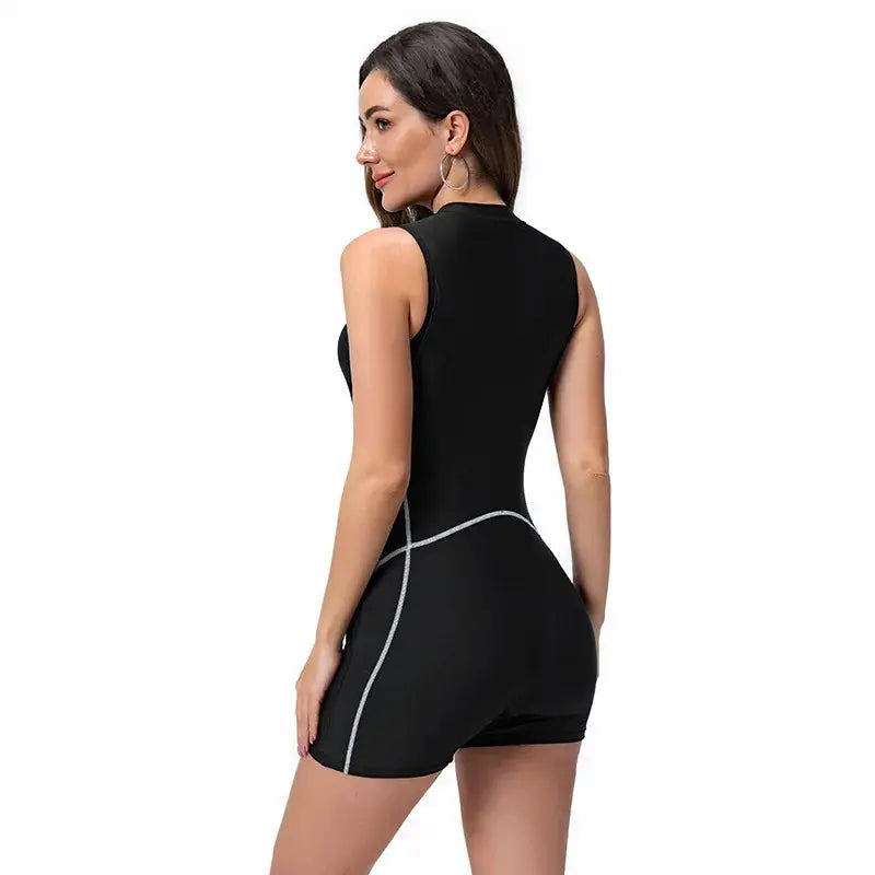 Woman Swimsuit Sleeveless Quick Dry Surfing Suit One-Piece Bathing Suit Women's Swimwear Adult Diving Clothes - Novo Fusion