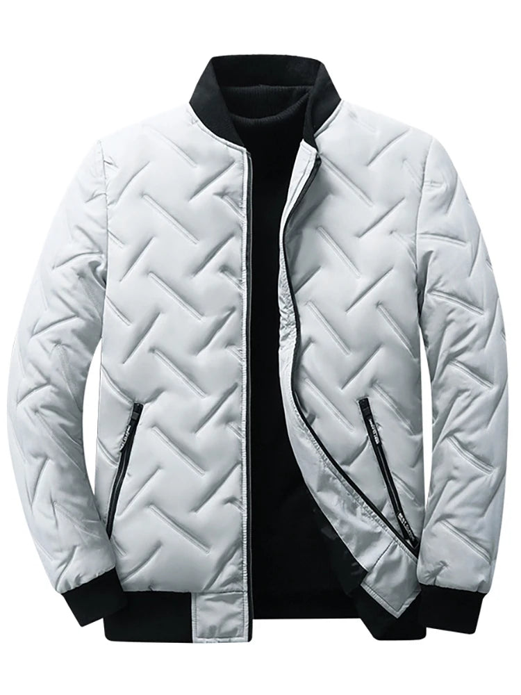 New Fall And Winter Men's Outdoor Casual Versatile Fashion Collar Light Short Down Jacket Trendy Padded Thickened Jacket - Novo Fusion