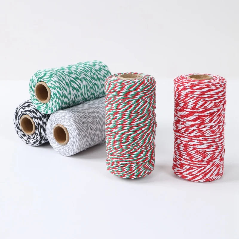 Christmas Wrapping String Rope Merry Christmas Decoration For Home 2024 Navidad Natal Noel Gift Box Packaging Rope New Year 2025 - Novo Fusion