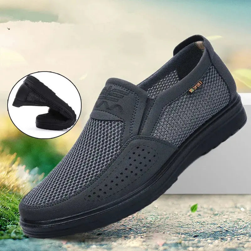 New Comfortable Men Casual Shoes Breathable Mesh Summer Men Shoes New Non-slip Lightweight Sneakers for Men Big Size 38-48 - Novo Fusion