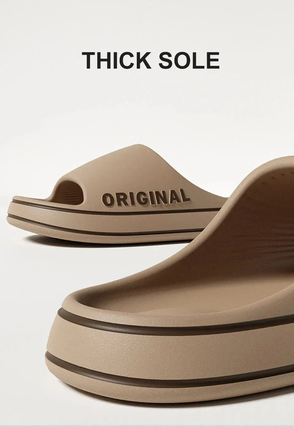 Feslishoet Women Letter Slippers Beach Slides Solid Color Mens/ Thick Sole Indoor Bathroom Anti Slip Shoes Summer Couple Sandals - Novo Fusion
