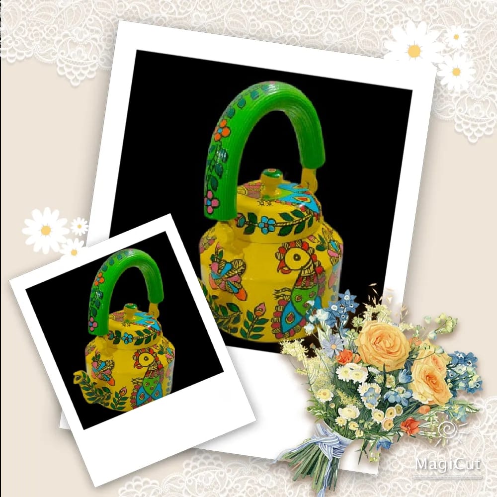 Mithila Madhubani Painting Kettle