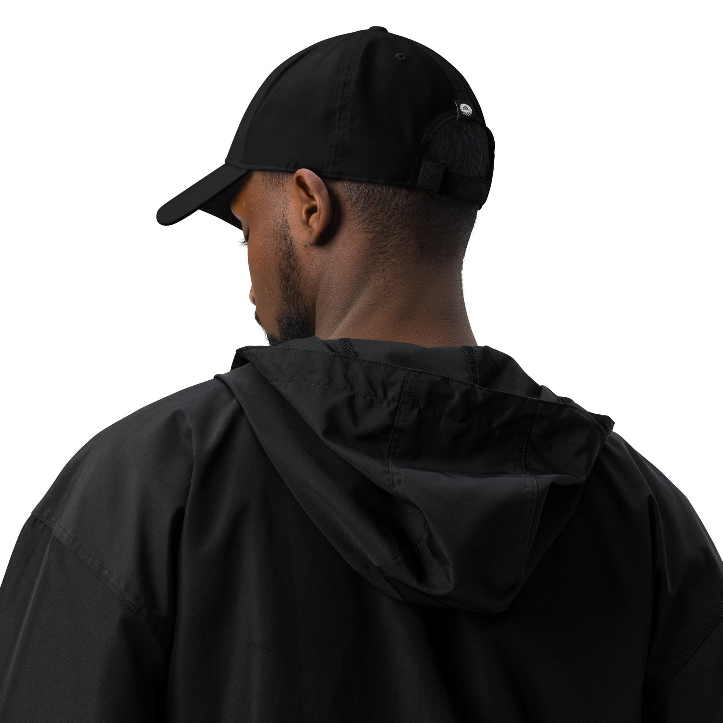 adidas 100% recycled polyester stylish dad hat - Black White - Novo Fusion