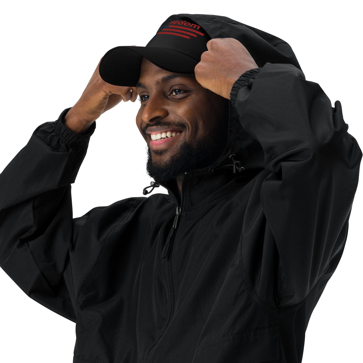 adidas 100% recycled polyester stylish dad hat - Black White - Novo Fusion