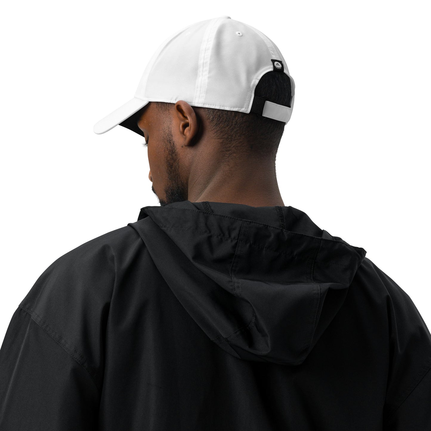 adidas 100% recycled polyester stylish dad hat - Black White - Novo Fusion