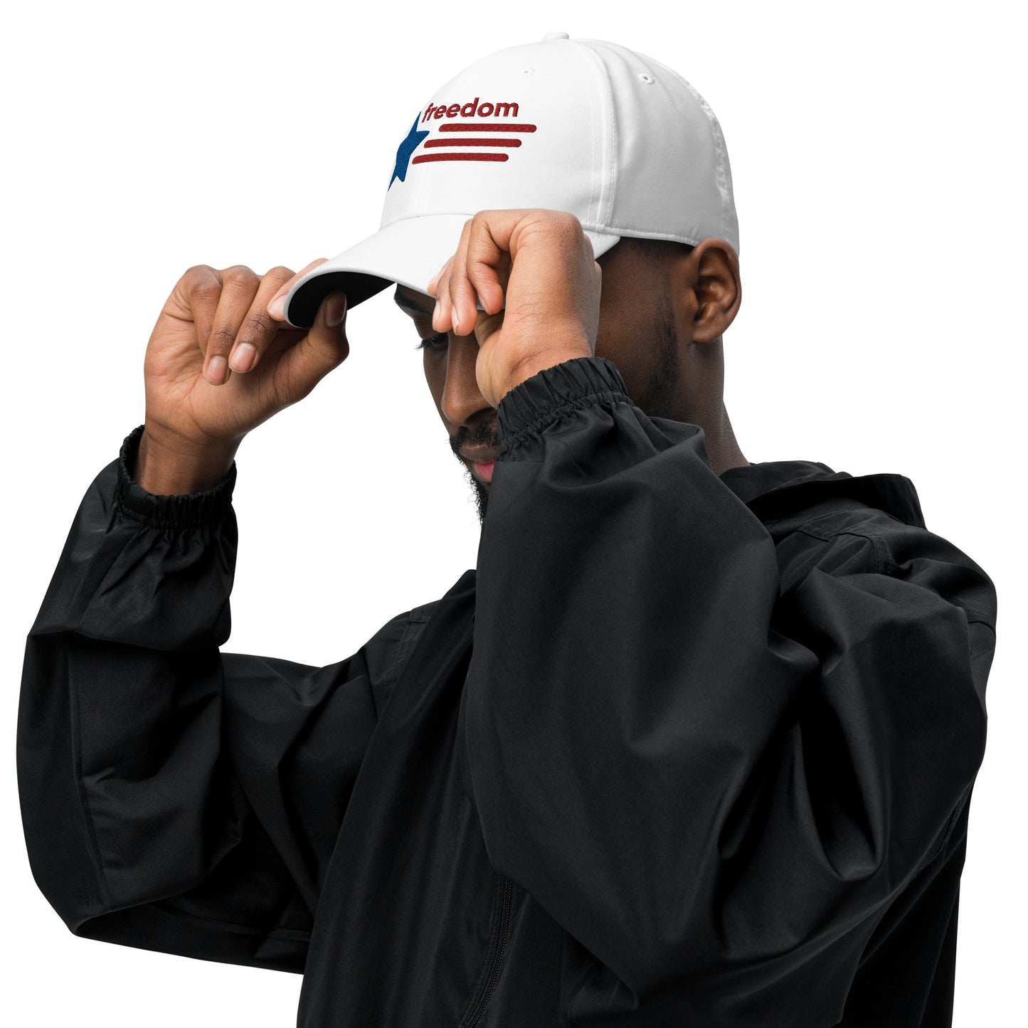 adidas 100% recycled polyester stylish dad hat - Black White - Novo Fusion
