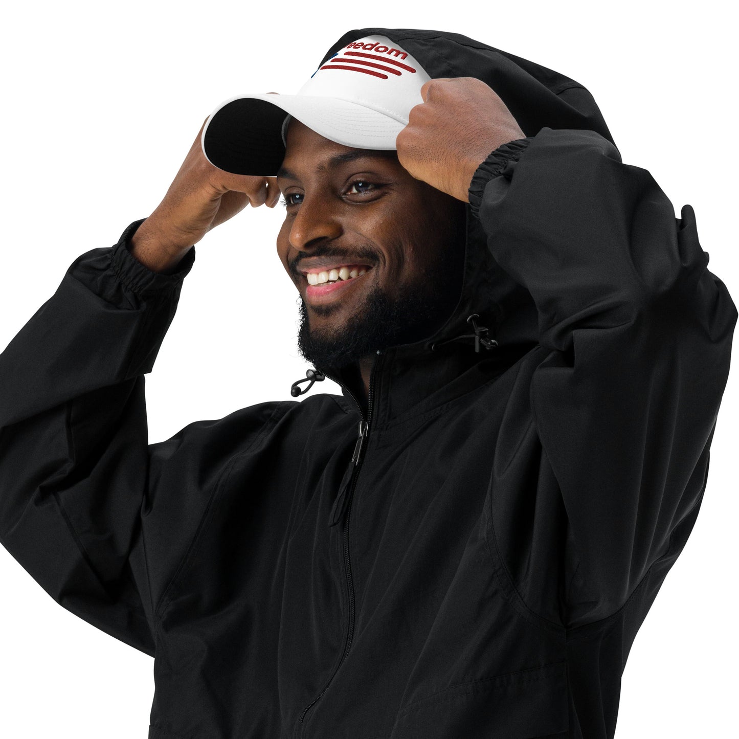adidas 100% recycled polyester stylish dad hat - Black White - Novo Fusion