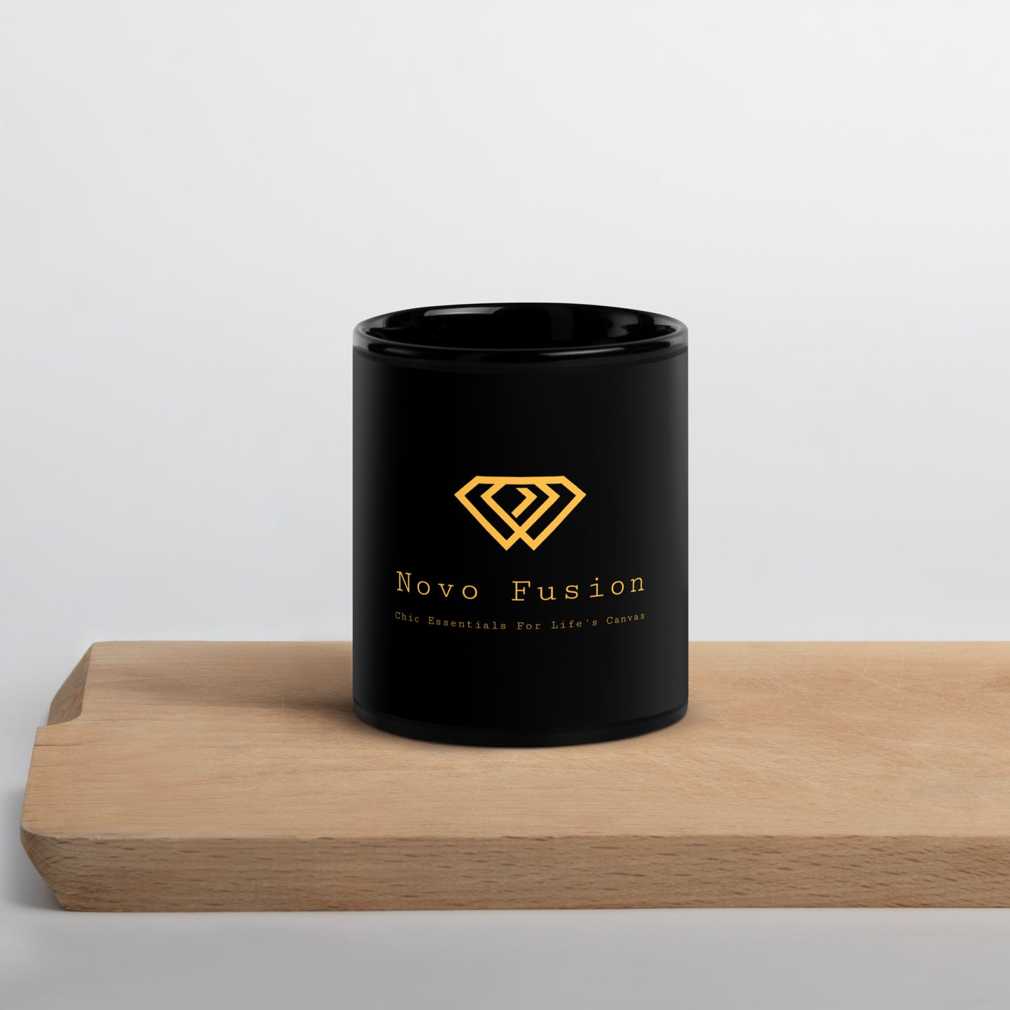 Black Glossy Sustainable Mug - Novo Fusion