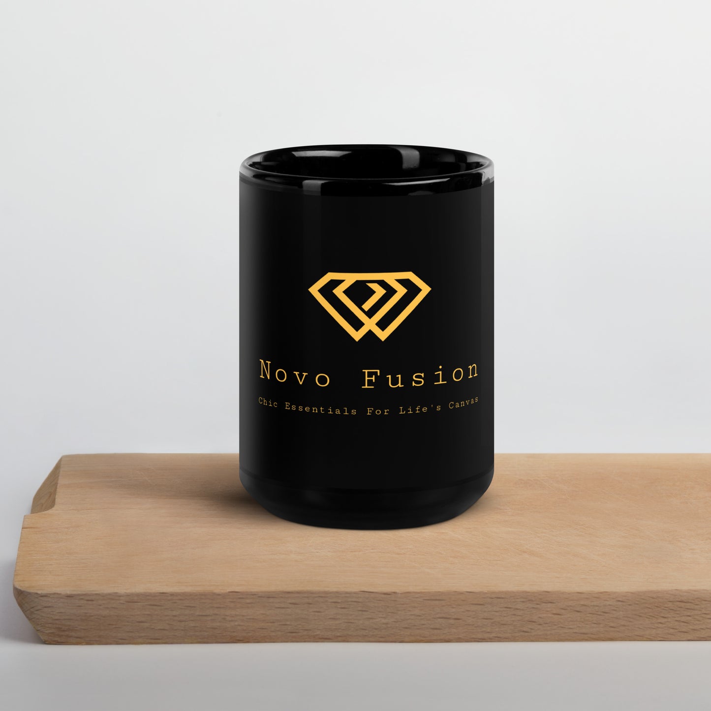 Black Glossy Sustainable Mug - Novo Fusion