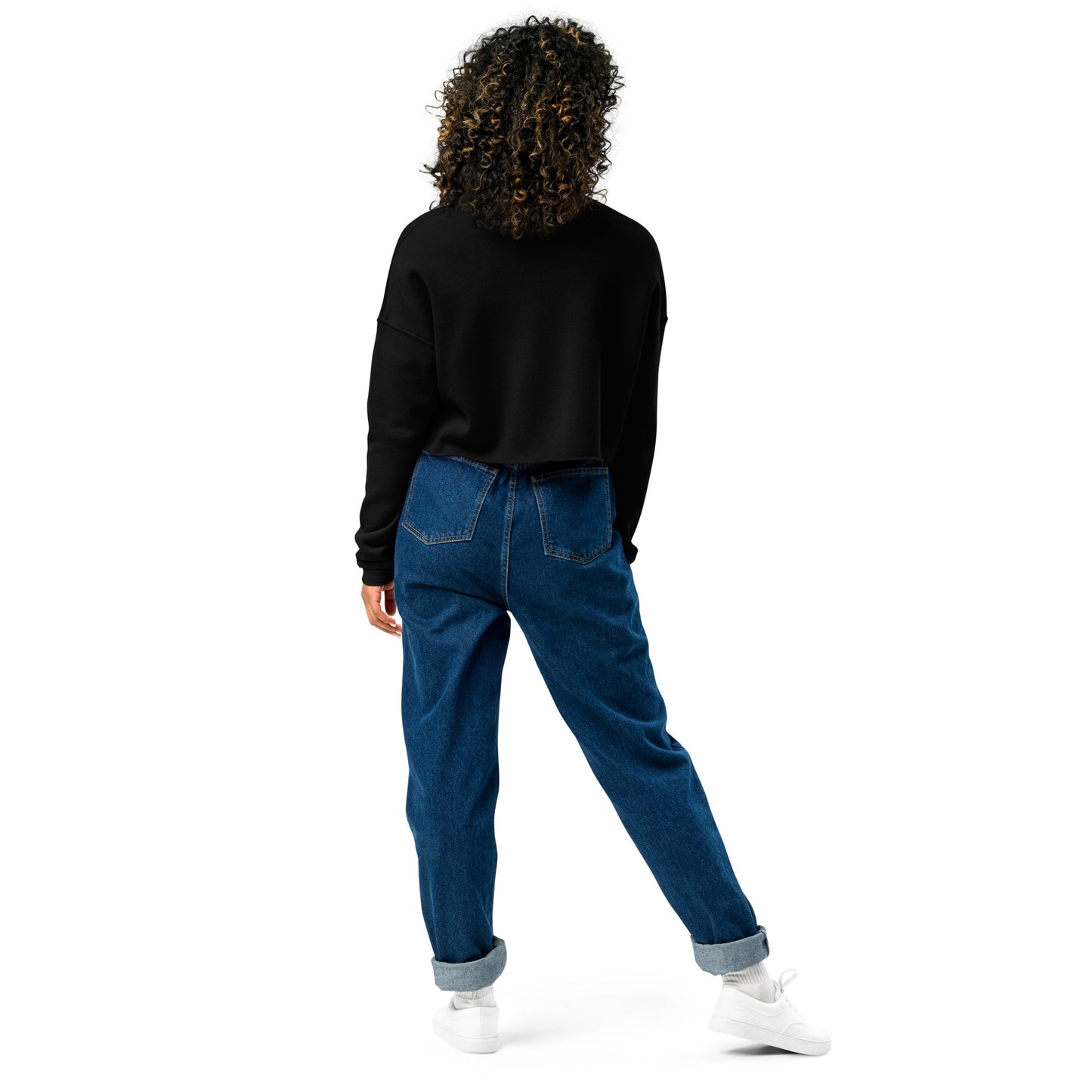 Premium Luxury Fashion Sustainable Dream Believe Achieve Crop Sweatshirt - Novo Fusion