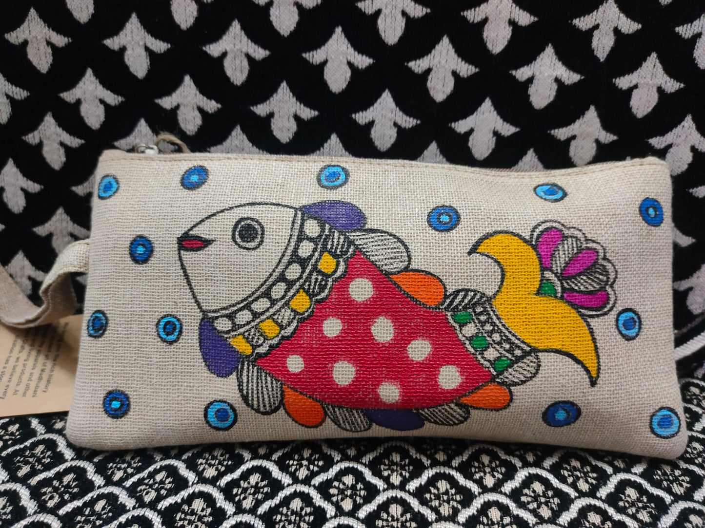 Handmade Mithila Madhubani Sling Bags | Hand painted | Mithila Painting