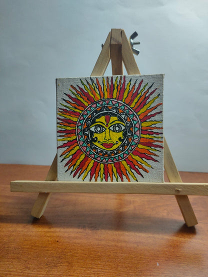 Mithila Madhubani Handpainted Wall Painting