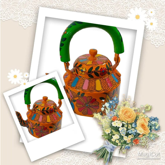 Mithila Madhubani Painting Kettle