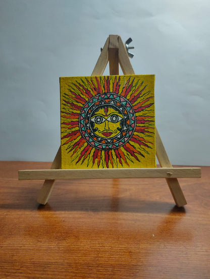 Mithila Madhubani Handpainted Wall Painting