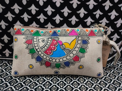 Handmade Mithila Madhubani Sling Bags | Hand painted | Mithila Painting
