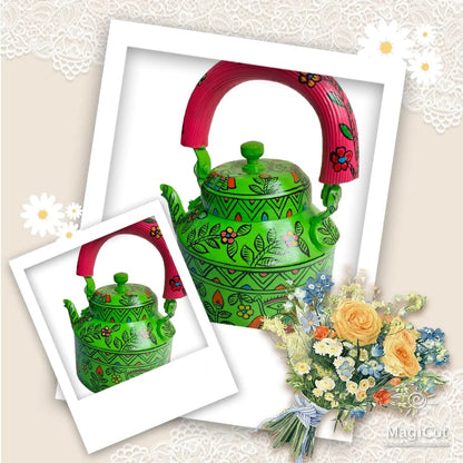 Mithila Madhubani Painting Kettle