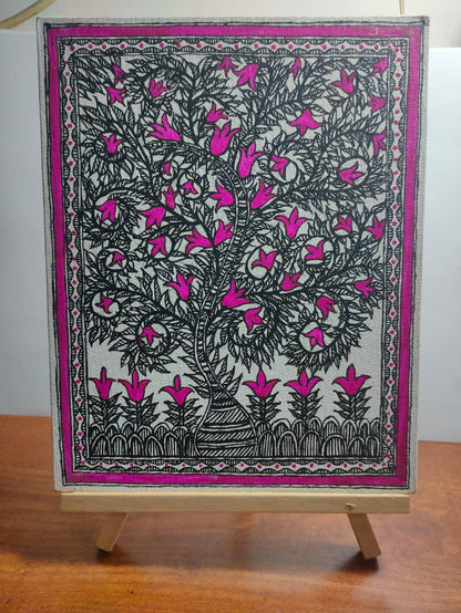 Mithila Madhubani Handpainted Wall Painting