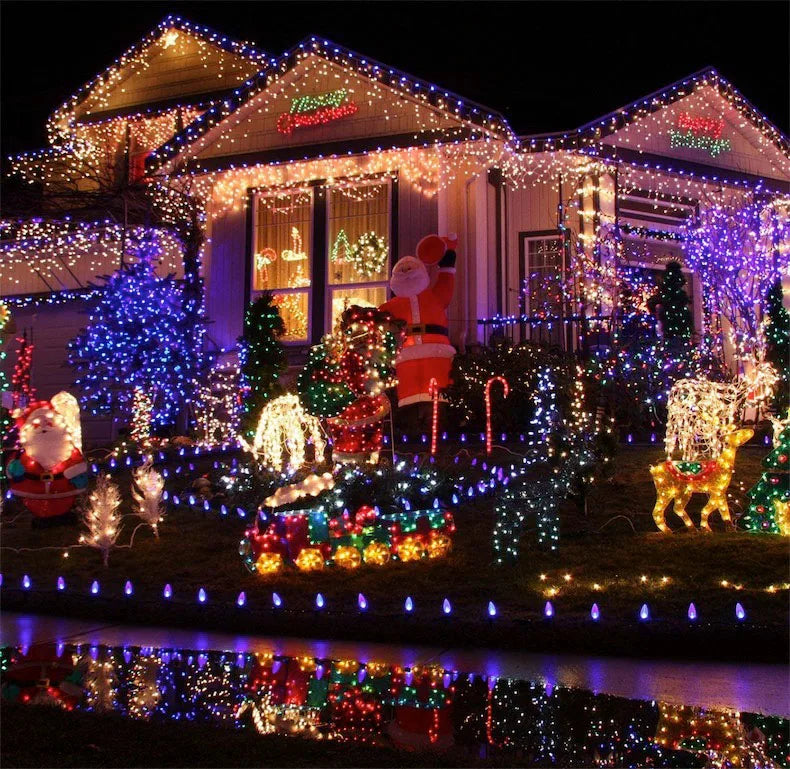 10M 100 LED Lights Decoration Halloween Black Wire Orange Purple Color Halloween Decoration Fairy Lights for Home Decor - Novo Fusion
