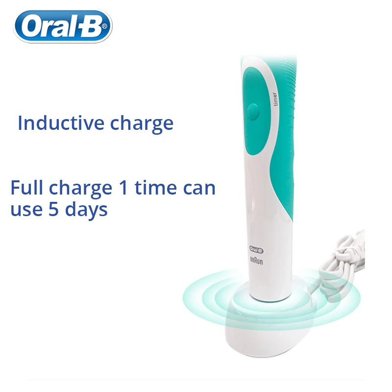 Oral B Electric Toothbrush Adult Rotation Clean Teeth Charging Tooth Brush 3D Whiten Teeth Oral Care Brush With Gift Brush Heads - Novo Fusion
