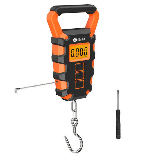 50KG Digital Fishing Scale with Ruler Portable Travel Luggage Weighing Scale Digital Fishing Scale Kitchen Food Scale - Novo Fusion