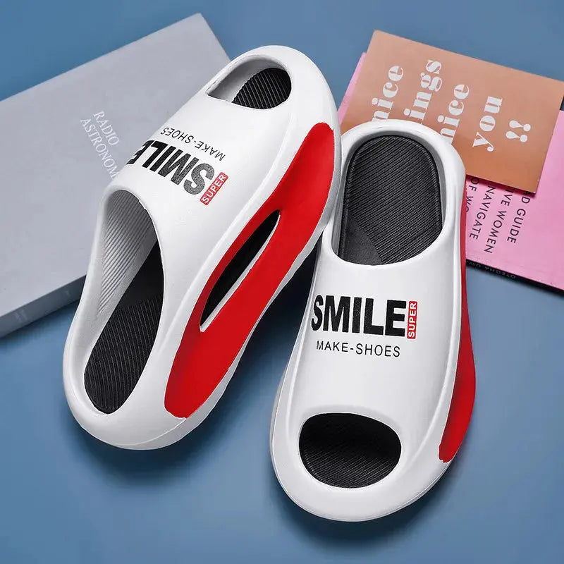 Men's Sandal Slippers New Summer Sneaker Slippers Men Thick Bottom Platform Slides Soft Eva Slippers Casual Beach Shoes - Novo Fusion