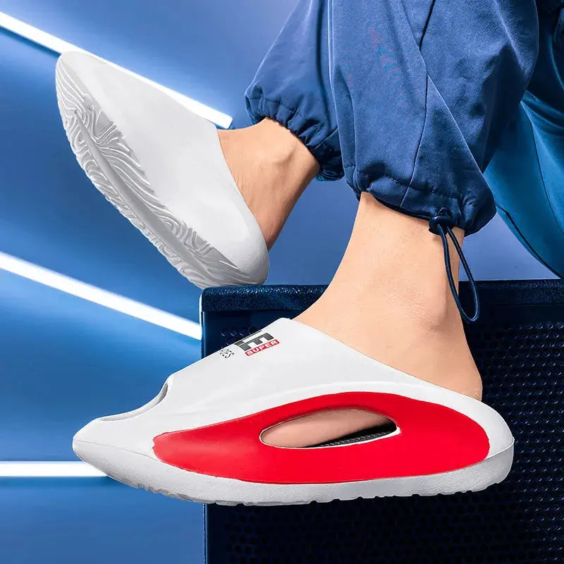 Men's Sandal Slippers New Summer Sneaker Slippers Men Thick Bottom Platform Slides Soft Eva Slippers Casual Beach Shoes - Novo Fusion