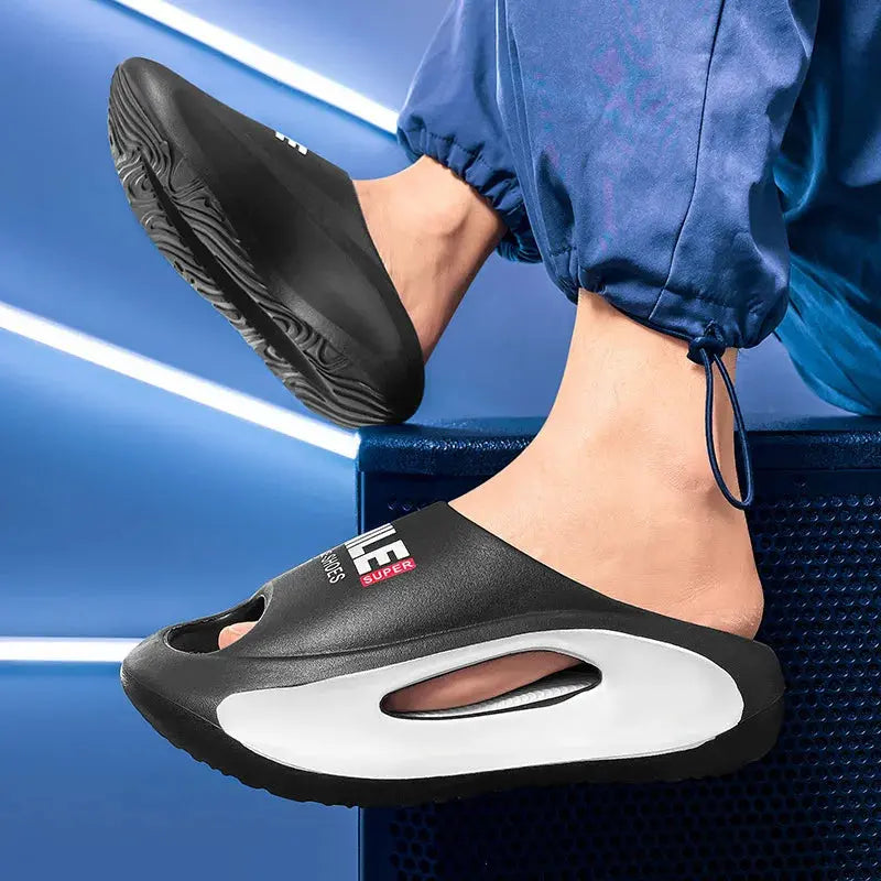 Men's Sandal Slippers New Summer Sneaker Slippers Men Thick Bottom Platform Slides Soft Eva Slippers Casual Beach Shoes - Novo Fusion
