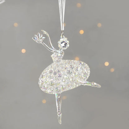 Acrylic Christmas Tree Hanging Ornaments Elk Angel Doll Bell Pendant 2023 Merry Christmas Decoration for Home Xmas New Year 2024 - Novo Fusion