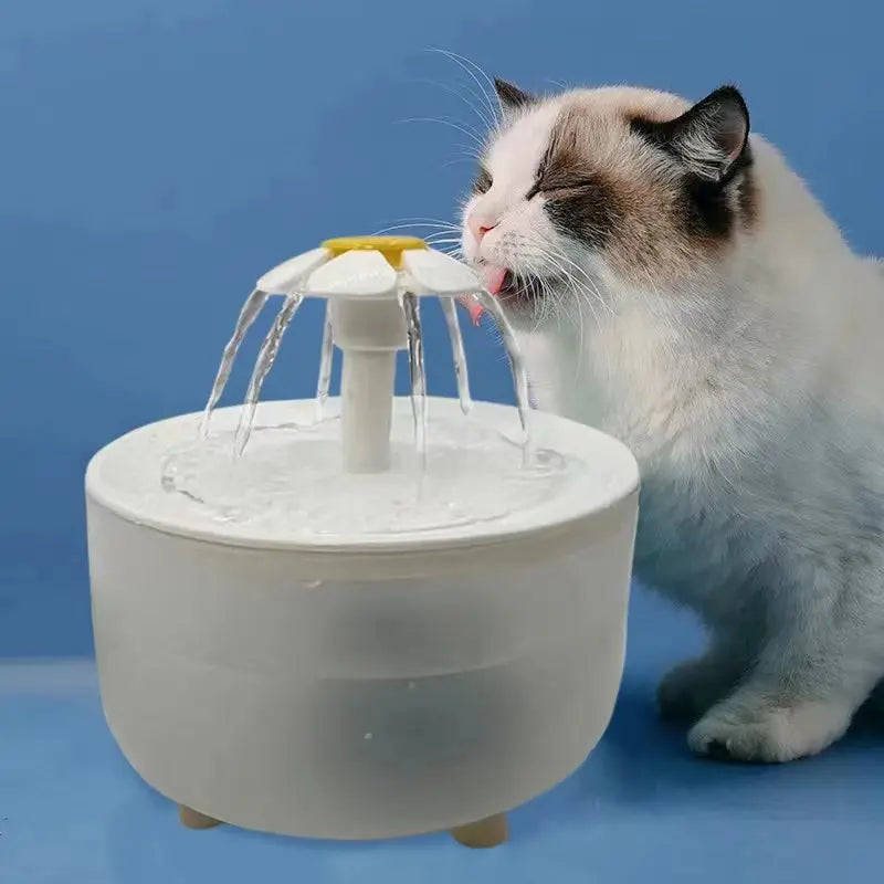 Pets Water Fountain Auto Filter USB Electric Mute Cat Drinker Bowl 1200mL Recirculate Filtering Drinker for Cats Water Dispenser - Novo Fusion