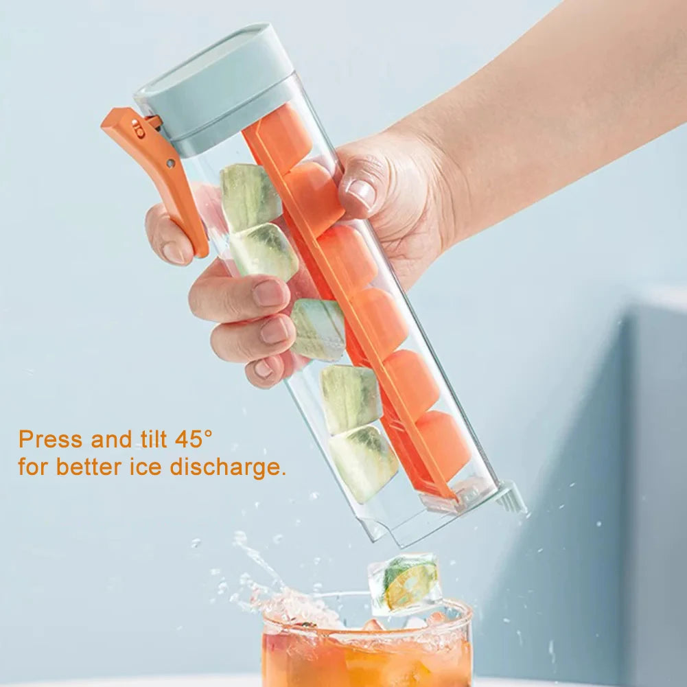 Home travel Mold One Hand Press Small Ice Cube Maker Ice Tube Making Trays Ice Storage  Molds Simple kitchen ice making tools Novo Fusion - Chic Essentials for Life's Canvas