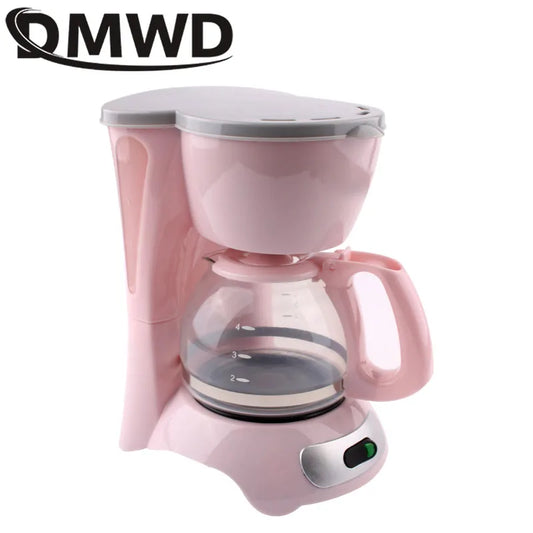 DMWD Semi-Automatic Electric Latte Espresso Coffee Maker Mini 0.6L Moka Drip Cafe American Coffee Brewing Machine Tea Pot Boiler - Novo Fusion