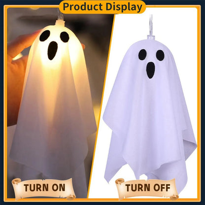 Halloween Ghost White Ghost Hanging Light Ghosts HorrorProps for Halloween Party White Flying Ghosts Haunted House Decor