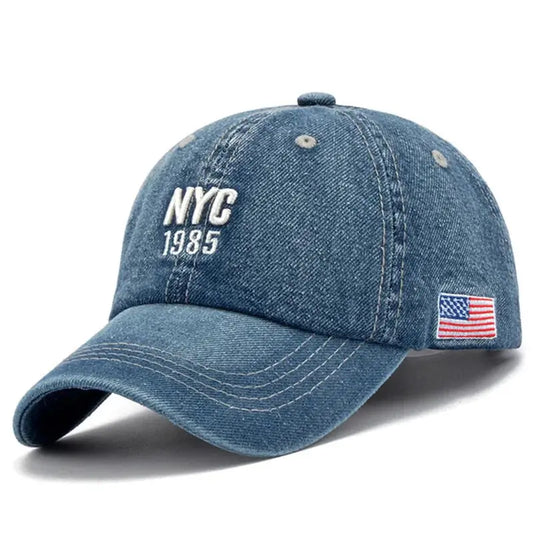 2024 Denim Baseball Cap Men Women Embroidery Letter Jeans Snapback Hat Casquette Summer Sports Hip Hop Cap Gorras Unisex hats - Novo Fusion