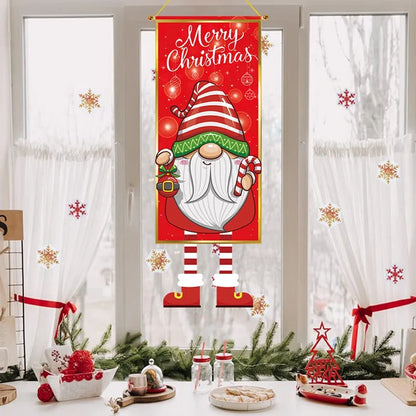 Santa Claus Hanging Flag Merry Christmas Decorations For Home 2024 Christmas Ornaments Navidad Natal Xmas New Year Gifts 2025 - Novo Fusion
