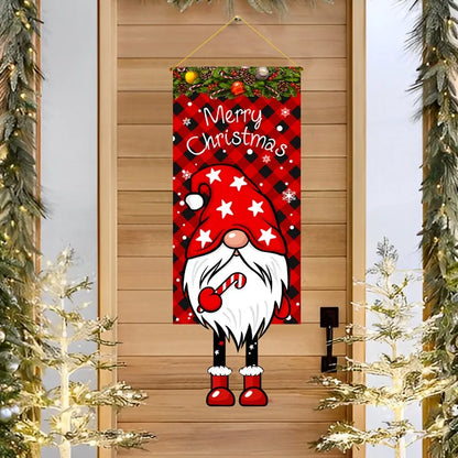 Christmas Hanging Flag Decoration Merry Cristmas Decor for Home 2024 Hanging Flag Xmas Ornament Navidad Natal New Year Gift 2025 - Novo Fusion