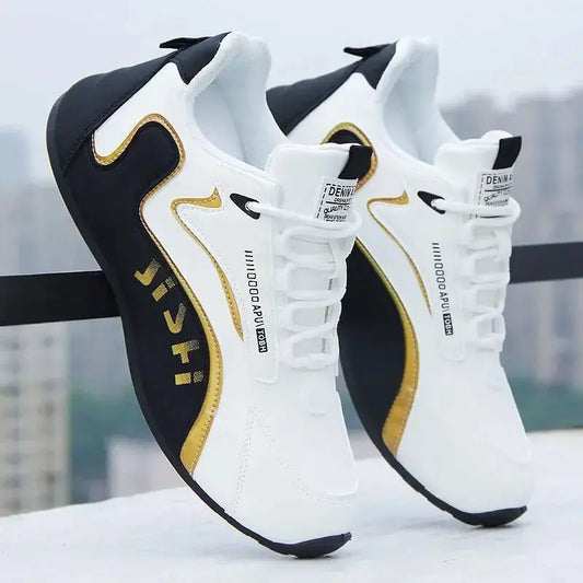 Men's PU Leather Waterproof Sneakers Casual Sports Shoes Men Lightweight Breathable Flat Non-slip Tenis Shoes Zapatillas Hombre - Novo Fusion