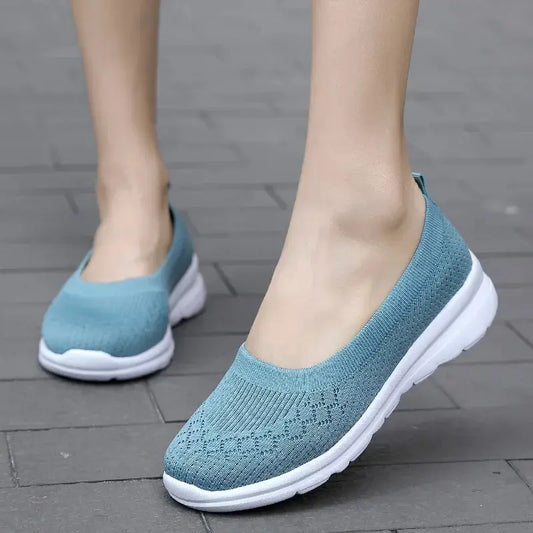 2022 Women Sneakers Fashion Socks Shoes Casual White Sneakers Summer knitted Vulcanized Shoes Women Trainers Tenis Feminino - Novo Fusion