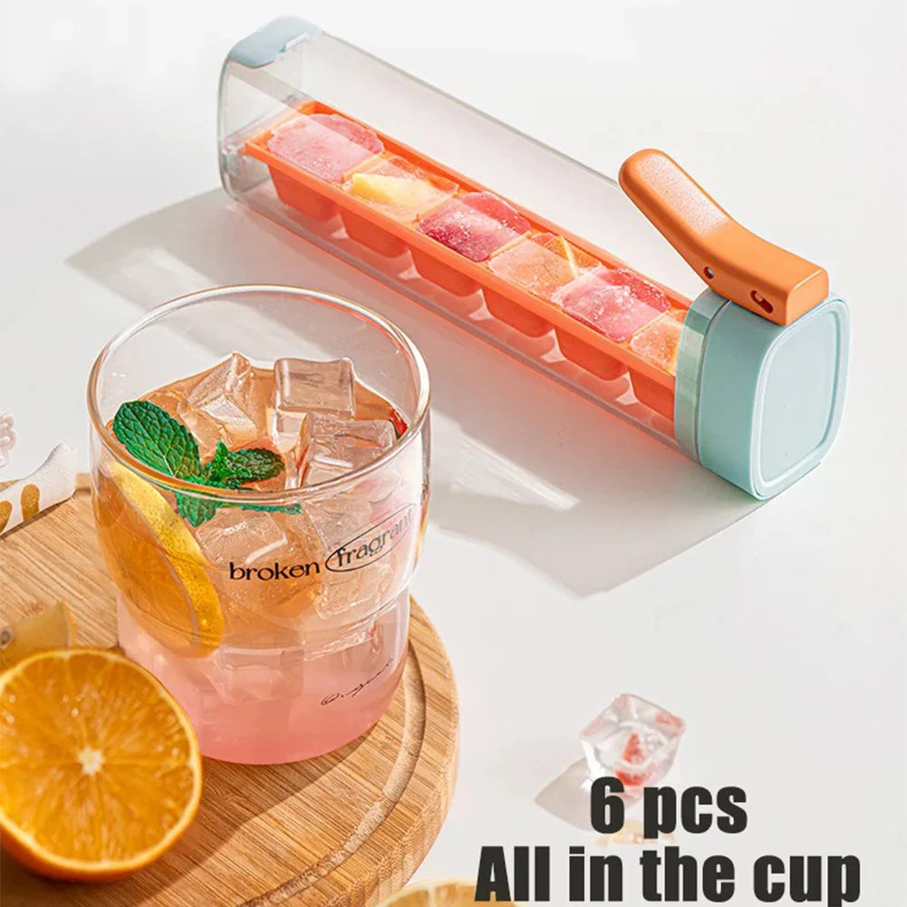 Home travel Mold One Hand Press Small Ice Cube Maker Ice Tube Making Trays Ice Storage  Molds Simple kitchen ice making tools Novo Fusion - Chic Essentials for Life's Canvas