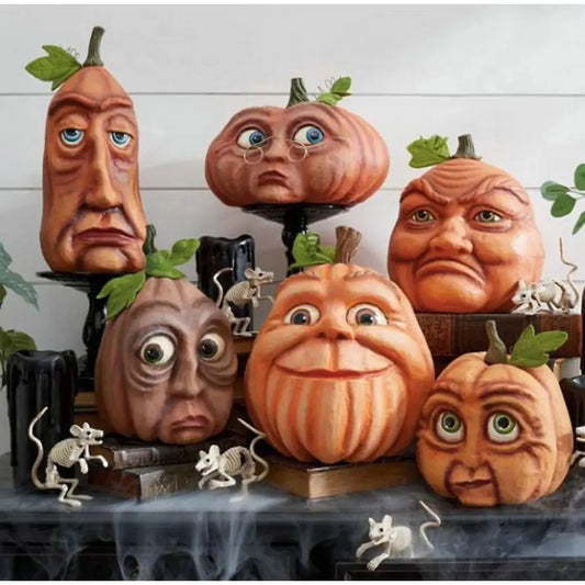 Halloween Atmosphere Outdoor Decoration Props Ghost Party Mutated Pumpkin Head Courtyard Decoration indoor Garden Accessories