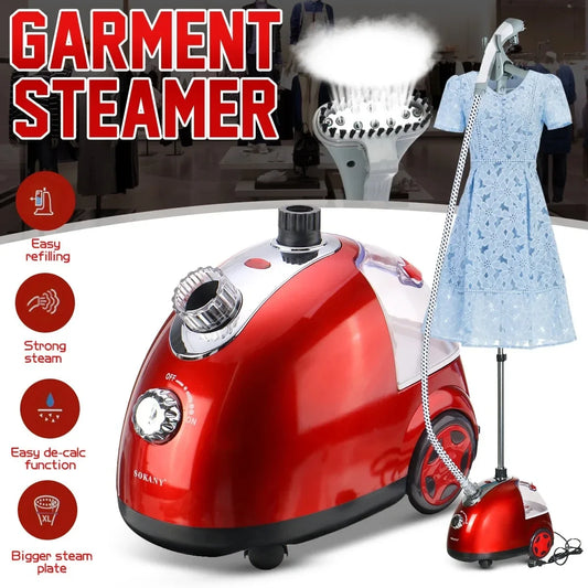 Professional Steamer for Clothes, 2000W Powerful Garment Steamer Fast Heating , 1.6 Liter Water Tank 90 Mins of Continuous Steam - Novo Fusion