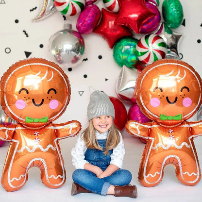 Merry Christmas Balloons Candy Santa Claus Elk Ballons DIY Christmas Decorations For Home New Year 2024 Navidad Party Decor - Novo Fusion