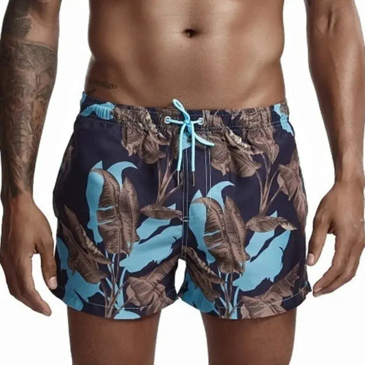 Print Boardshorts Men Board Shorts Fast Dry Mens Beach Shorts Swimwear Swimming Trunk Sea Holiday Beachwear Sport Short No Liner - Novo Fusion