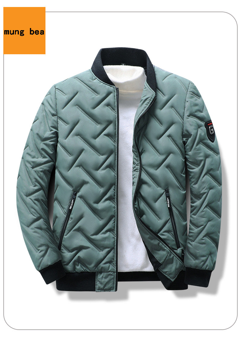 New Fall And Winter Men's Outdoor Casual Versatile Fashion Collar Light Short Down Jacket Trendy Padded Thickened Jacket - Novo Fusion