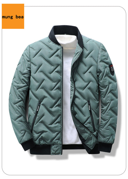 New Fall And Winter Men's Outdoor Casual Versatile Fashion Collar Light Short Down Jacket Trendy Padded Thickened Jacket - Novo Fusion