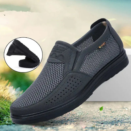 New Comfortable Men Casual Shoes Breathable Mesh Summer Men Shoes New Non-slip Lightweight Sneakers for Men Big Size 38-48 - Novo Fusion