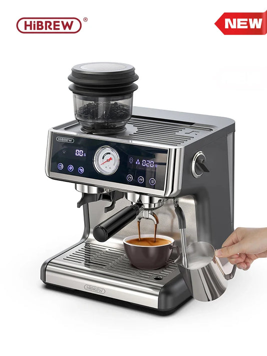 HiBREW Dual Boiler System Barista Pro 20Bar Bean to Espresso Cafetera Coffee Machine with Full Kit for Cafe Hotel Restaurant H7A - Novo Fusion