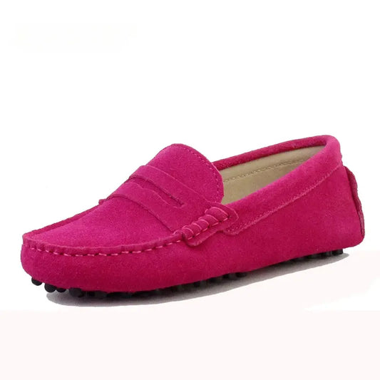 2024 Shoes Women 100% Genuine Leather Women Flats Casual Loafers Slip On Women's Flats Shoes Moccasins Lady Driving Shoes - Novo Fusion