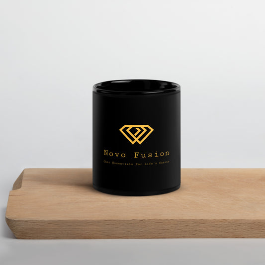 Black Glossy Sustainable Mug - Novo Fusion