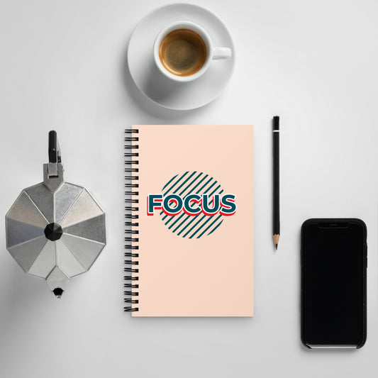 High Quality 140 Dotted Pages Focus Spiral Notebook - Peach - Novo Fusion